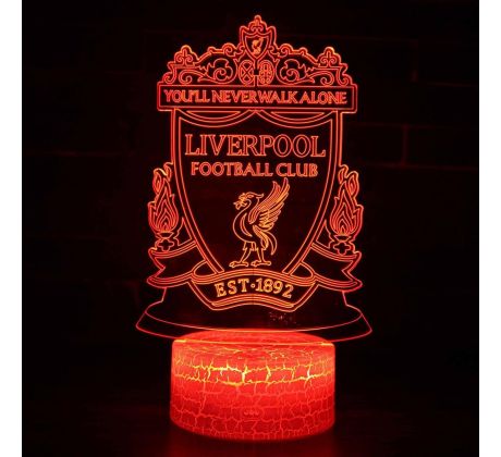 Beling 3D lampa,  Liverpool, 7 farebná S371