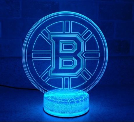 Beling 3D lampa, 3D lampa Boston Bruins , 7 farebná SSS0354F