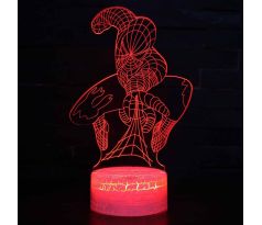 Beling 3D lampa, Spider Man, 7 farebná S347