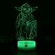 Beling 3D lampa, Yoda, 7 farebná S288