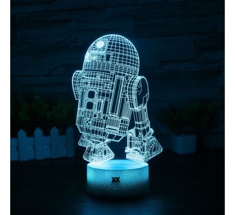 Beling 3D lampa, R2D2, 7 farebná S420