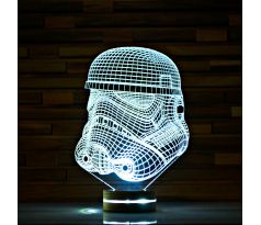 Beling 3D lampa, Stormtrooper, 7 farebná S421