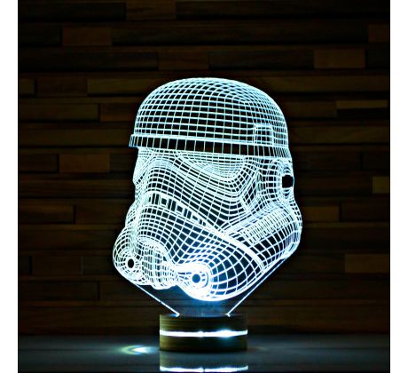 Beling 3D lampa, Stormtrooper, 7 farebná S421