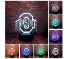 Beling 3D lampa, 3D lampa Ohio State , 7 farebná SC0354F