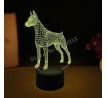 Beling 3D lampa, Doberman, 7 farebná S421S25SA