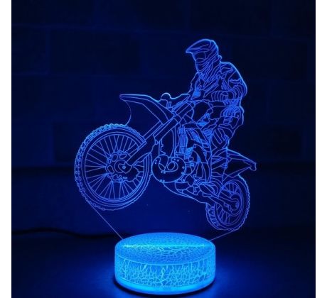 Beling 3D lampa,KTM jazdec, 7 farebná D587DS