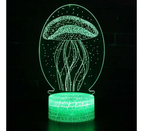 Beling 3D lampa, Medúza, 7 farebná S266