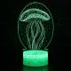 Beling 3D lampa, Medúza, 7 farebná S266