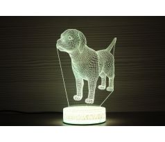 Beling 3D lampa, Labrador , 7 farebná S42QASTA