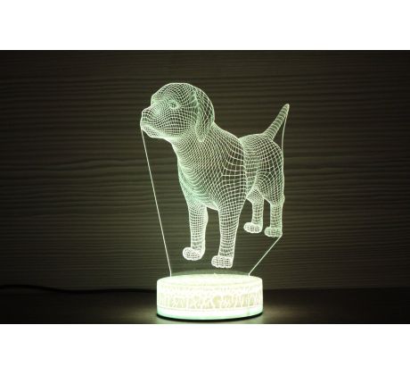 Beling 3D lampa, Labrador , 7 farebná S42QASTA