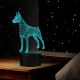 Beling 3D lampa, Doberman, 7 farebná S421S25SA