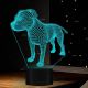 Beling 3D lampa,Americký stafordšírsky teriér, 7 farebná S4ASC13LQ8