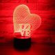 Beling 3D lampa, Love srdce, 7 farebná S30KW754