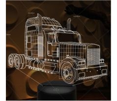 Beling 3D lampa,Kamión, 7 farebná D58CX7DS