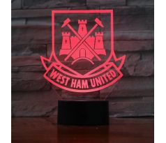 Beling 3D lampa,Whest Ham United , 7 farebná S3D71VL