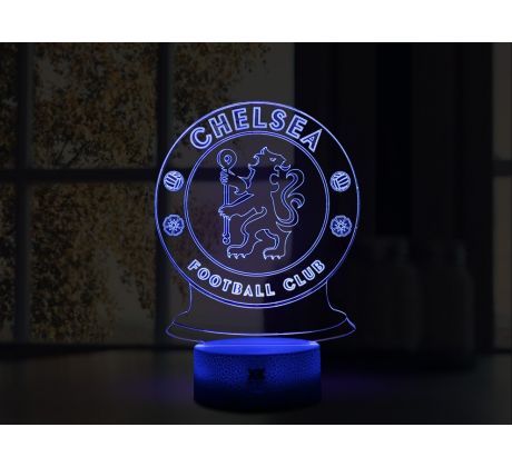 Beling 3D lampa, 3D lampa Chelsea, 7 farebná S204