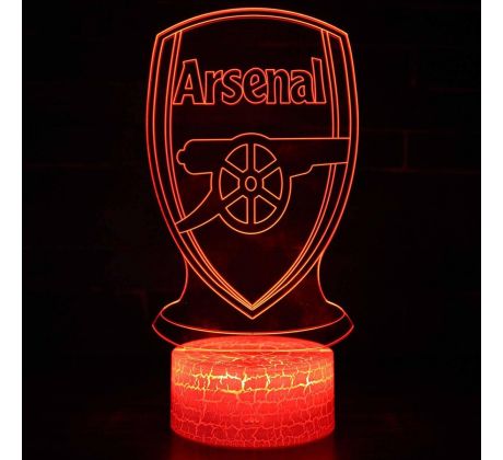 Beling 3D lampa, 3D lampa Arsenal, 7 farebná S203JK