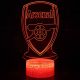 Beling 3D lampa, 3D lampa Arsenal, 7 farebná S203JK