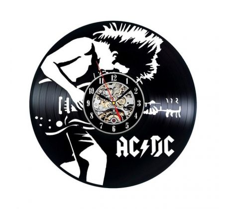 Beling vinylové hodiny AC/DC čierne SDF21C