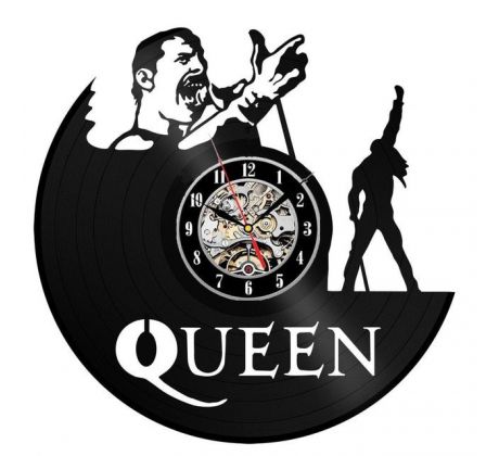 Beling vinylové hodiny Queen, AS785 čierne 854SD