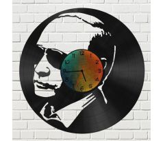 Beling vinylové hodiny Putin čierne LKJ85