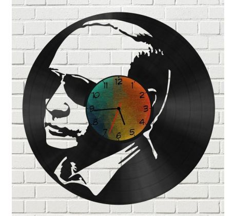 Beling vinylové hodiny Putin čierne LKJ85