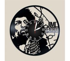 beling vinylové hodiny Jimi Hendrix čierne GS887V