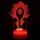 Beling 3D lampa,WOW , 7 Farebná AQ5LQY2