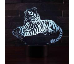 Beling 3D lampa,Tiger , 7 farebná S4AJFC