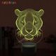 Beling 3D lampa,Hlava tigra, 7 farebná S4ASCQJ