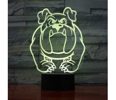 Beling 3D lampa,Pitbull , 7 farebná LEQ52