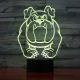 Beling 3D lampa,Pitbull , 7 farebná LEQ52