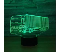 Beling 3D lampa,Kamión Mercedes, 7 farebná D58CX7DS5L