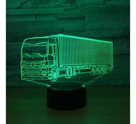 Beling 3D lampa,Kamión Mercedes, 7 farebná D58CX7DS5L