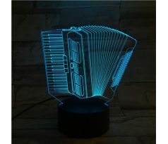 Beling 3D lampa, Harmonika, 7 farebná L341