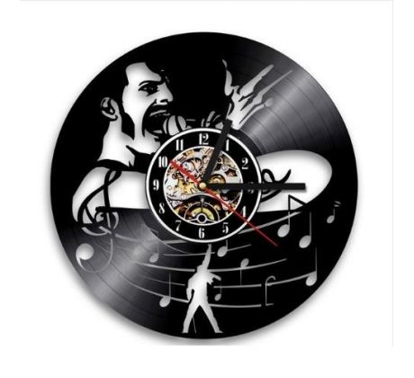 Beling vinylové hodiny Freddie Mercury čierne, AS785QN