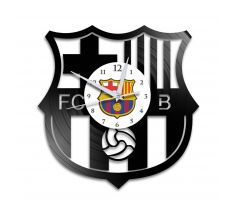Beling vinylové hodiny FCB čierne, GC2DS