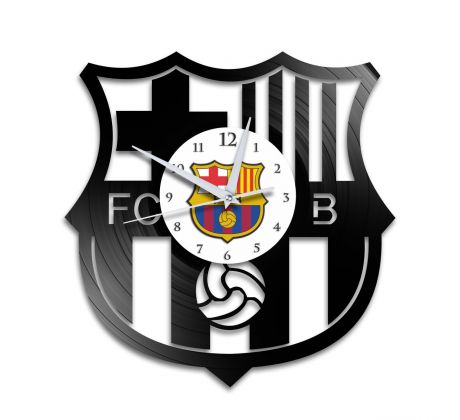 Beling vinylové hodiny FCB čierne, GC2DS