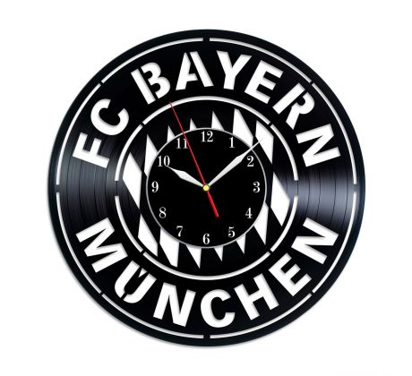 Beling vinylové hodiny Bayern Munchen čierne, GC2D56