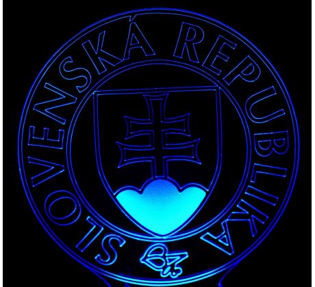 Beling 3D lampa,Slovenská republika, 16  farebná 9QSDFG6QR