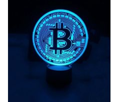 Beling detská lampa, Bitcoin , 7 farebná S433P54SS6