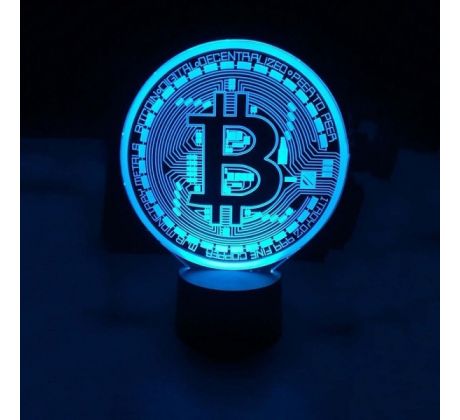 Beling detská lampa, Bitcoin , 7 farebná S433P54SS6