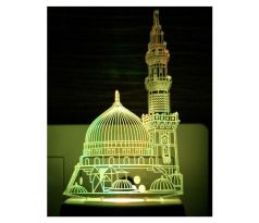 Beling 3D lampa, Ajanta macca madina, 7 farebná SMNSQ209