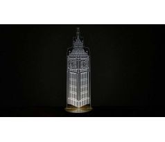 Beling 3D lampa, Big ben, 7 farebná SMAQ5ST