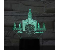 Beling 3D lampa,makkah madina, 7 farebná SEV209S45T