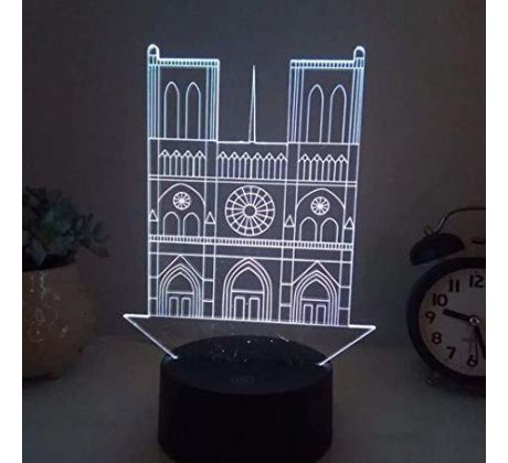 Beling 3D lampa, Noter dame, 7 farebná SMAQ5ST55L