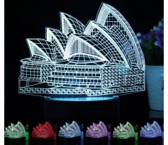 Beling 3D lampa, Sydney Opera House, 7 farebná SMNSQ209ST8