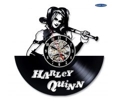 Beling vinylové hodiny Harley Quinn čierne, 59A36Q