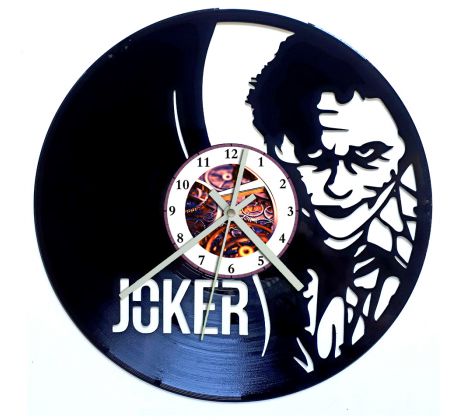 Beling vinylové hodiny Joker čierne, 59A36Q556F