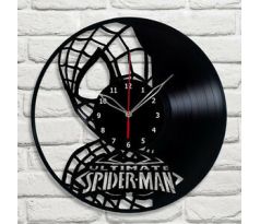 Beling vinylové hodiny Spider Man čierne, 588W6Q